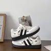 Zapatillas de plataforma rosas, estilo coreano, femeninas, para mujer, nueva colección de otoño 2026, zapatillas blancas versátiles, zapatos deportivos casuales