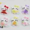 Accesorios de resina DIY de dibujos animados, lindos chalecos, adornos de gato KT, pasadores de pelo hechos a mano, llaveros, materiales de decoración para fundas de teléfono