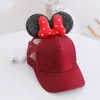 Gorra de niña linda caricatura lazo gorra de béisbol verano nuevo protección solar red de princesa padre-hijo al por mayor D145
