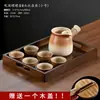 Rodee la estufa y hierva té, tueste olla de leche, lata, olla, tetera de cerámica para quemar en seco en interiores, tetera para té casera, olla de barro, tetera con asa lateral