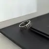 Anillo Abierto Vintage Desgastado con Mantra de Nueve Caracteres "Shenron No Kyojin" para Hombres y Mujeres, Anillo de Moda Personalizado
