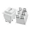 Interruptor de Doble Reset con Forma de Barco Kcd4 Certificado ETL Blanco 6 Pines 3 Velocidades Seis Pines Interruptor Basculante Certificado Americano