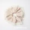 Scrunchie de Renda Estilo Coreano Novo Elástico de Renda para Cabelo Primavera e Outono Doce Cor Sólida Corda para Rabo de Cavalo Feminino Fresco e Simples