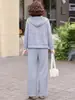 Conjunto Novo de Roupas Esportivas 2026 para Mães, Roupa de Outono, Jaqueta Moletom Casual Jovem, Conjunto de Duas Peças para Mulheres de Meia-Idade e Idosas para Primavera e Outono
