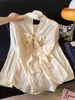 Camisa de Proteção Solar com Laço Vazado para Mulheres, Design Único, Cardigã Fino de Proteção Solar, Camisa de Outerwear, Top de Camada Externa