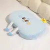 Cojín Cuadros de Espuma Viscoelástica de Seda de Hielo y Almohada con Forma de Hueso para Estudiantes, Cojín para Sentarse Largo, Cojín Suave, Almohada para Sofá