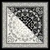 Pañuelo de Seda Paisley de 90 cm para Mujer, Moderno y Versátil, Estilo Europeo y Americano, Pañuelo de Cabeza Paisley de Seda Artificial al por Mayor