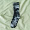 Estilo japonês moda marca multi-cor tie-dye meias mid-tube street trend high-top moda meias da moda ins tie-dye meias mid-tube