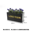 Caja de Flores de Acero Inoxidable para Exteriores Combinación Personalizada Barandilla de Balcón Hierro Forjado para Interiores Terraza Canaleta Metálica Acabada para Exteriores Maceta