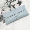 Estojo de Couro com Botão para Óculos Pronto para Fábrica Atacado Bolsa Multicor para Óculos Armazenamento de Óculos de Sol Grande Capacidade Bolsa com Espelho