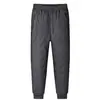 Pantalones de nieve gruesos para hombre con forro polar, para invierno, transfronterizos, talla grande, a prueba de viento, impermeables, cálidos, de algodón, para papás de mediana edad