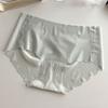 Ropa interior de mujer de seda de hielo nude ultrafina de verano sin costuras transpirable algodón antibacterial equipo amigable con la piel pantalones tipo mascarilla facial para jovencita