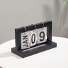 Calendario de madera plegable, sencillo, para el hogar, estudio, dormitorio, escritorio, calendario perpetuo, accesorios de fotografía, decoraciones.