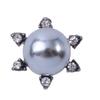 Placa Flor Estrela de Seis Pontas Redonda Pérola Imitação Cravejada de Diamante Fivela de Diamante Acessórios Liga DIY Sapatos Roupas Bolsa Acessórios Feitos à Mão