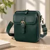 Bolso cruzado de cuero de venta caliente transfronterizo, bolso mensajero unisex, bolso de cosméticos moderno