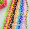 8089-DIY accesorios de joyería hechos a mano collar pulsera individual 40cm de largo plástico acrílico 8*13mm cadena cerrada