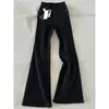 Calça Jeans Flare Grossa Forrada com Fleece Cor de Café Melard para Mulheres, Plus Size de Inverno, Calça Flare Elástica Afunilada Emagrecedora