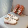 Zapatos de Cuero para Niñas con Suela Suave, Zapatos de Princesa para Bebé, Modelo Primavera 2026, Zapatos Negros de Rendimiento para Niñas Pequeñas, Zapatos Individuales para Niños