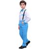 Traje de Actuación de Coro Infantil de Año Nuevo Traje de Pantalones con Tirantes de Lentejuelas para Niño Chaleco Traje Traje de Actuación de Recitación Infantil