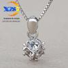 Colar Cubo Mágico Feminino Moda Coreana Elegante Pingente de Zircônia Corrente Curta Clavícula Colar Joia