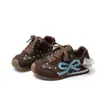 Zapatillas de lunares para niña estilo coreano 2026 nuevo modelo con lazo y ribete de encaje para niños, zapatos casuales de otoño con suela blanda, ligeros