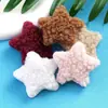 Nuevo Peluche Estrella de Cinco Puntas Accesorios DIY para Tocados Zapatos Calcetines Sombreros Pasadores Tela Dibujos Animados Accesorios