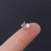 0.8X6mm Venda Quente Transfronteiriça Joias Micro-Incustadas Zircônia Aço Inoxidável Pingente Brincos Studs de Orelha Joias para Piercing Atacado