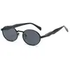 Gafas de Sol Retro con Montura Redonda de Metal Estilo Nuevo Moda Personalizada Gafas de Sol Aviador Especiales para Conducir al Aire Libre