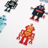 Parches Termoadhesivos con Logo Bordado por Computadora en Forma de Robot para Ropa, Bolsas y Accesorios, Parches Bordados, Etiquetas Decorativas al por Mayor