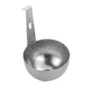 Cozinheiro de ovos over-ear para cozinhar ovos, um utensílio doméstico de aço inoxidável para cozinhar ovos para fazer sopas de ovo no café da manhã, e uma colher de ovo para cozinhar no vapor