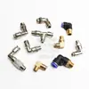 Conector de Mangueira de Ar para Caixa de Câmbio Rápida Válvula Seguidora da Caixa de Câmbio Alta-Baixa Manípulo da Válvula H Junta Esférica Cotovelo Conector Rápido Pneumático 4