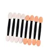 Bastão de Sombra para Olhos de Fabricante Dupla Face Pincel de Esponja de Algodão de Látex 6,5 cm Ferramentas de Maquiagem 50 Peças em um Saco Pincel de Mistura para Nail Art