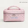 Bolsa de Maquiagem Portátil Personalizada Estilo Coreano Ins Estrela Bolinhas Cor Sólida, Bolsa de Armazenamento de Skincare Multifuncional de Grande Capacidade