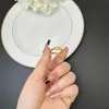 Anel de Ouro Sand Vietnamese Transfronteiriço, Moderno e de Alto Padrão, Anel Geométrico com Contas Redondas e Linhas, Joia Personalizada para Mulheres Que Não Desbota Facilmente