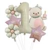 Nuevo Globo de Película de Aluminio de Pastel Mágico de Oso Set Número 32 pulgadas Garra de Oso Fiesta de Cumpleaños Infantil Accesorios para Fotos