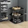 Zapatero Simple Entrada de Puerta Hogar Dormitorio Almacenamiento Multicapa Artefacto Ahorro de Espacio Pequeño Estrecho Mini Hueco Alquiler Zapatero