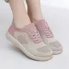 Zapatos de Malla Transpirables de Verano para Mujer, Zapatos tipo Mocasín Antideslizantes, Zapatos Casuales para Caminar, Zapatos de Tela Old Beijing para Mujer