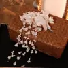 Guirnalda para Niñas Accesorios para el Cabello de Princesa Chica Súper Hada Flor Perla Serpentina Tocado Dulce Dama de Honor Copo de Nieve Aro Popular para el Cabello