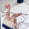 M3707 Montura de gafas ultraligera TR90 estilo coreano de moda para hombres y mujeres, montura óptica con luz anti-azul, gafas lisas sencillas de celebridad de internet