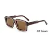 Nuevas Gafas de Sol Estilo Europeo y Americano Transfronterizas, Gafas de Sol de Acetato de Moda Callejera, Gafas de Sol Polarizadas de Marco Grande Cuadrado de Alta Gama