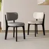 Silla Nórdica Moderna Minimalista para el Hogar de Madera Maciza Silla con Respaldo de Diseño Italiano de Lujo Ligero Silla de Comedor para Apartamento Pequeño