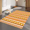 Tapete Minimalista Moderno para Sala de Estar, Tapete de Veludo Cristal para Mesa de Centro, Tapete de Luxo Leve de Alta Qualidade com Padrão de Folhas para Quarto ao Lado da Cama