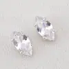 Montura de Cuatro Garras con Garras de Zirconia de Color en Forma de Marquesa Pulsera DIY Accesorios de Joyería con Pedrería Cosidos a Mano