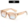 Moda Europea y Americana 2026 Nuevo Estilo Gafas de Sol Cuadradas con Tachuelas Estilo Callejero Versátiles de Moda Gafas de Sol de Personalidad para Mujer