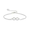 WISH AliExpress Comercio Exterior Nuevo Ojo Pulsera de 8 palabras Chapado en Platino Lazo Diamante Pulsera Decoración para Mujer