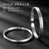 Pulseira de prata esterlina 9999 para casal, pulseira feminina tailandesa de prata sólida inglesa, pulseira de nicho com novo estilo, presente de dia dos namorados