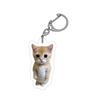 Pingente Nicho Personalidade Gato Feliz Fofo Gato Banana Alto Valor de Cor Acrílico Pendurado Escultura de Areia Chaveiro para Presentear