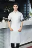 Uniforme Blanco de Chef, Nuevo Modelo de Verano, Manga Corta, Transpirable, Ropa de Trabajo de Cocina de Catering para Hotel de Alta Gama