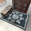 Nuevas Alfombrillas de Entrada Estilo Chino para Puerta de Casa Entrada de Hogar Alfombra de Entrada de Terciopelo de Cristal con Base de Silicona Sala de Estar Pasillo Alfombrillas a Prueba de Polvo