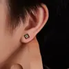Pendientes de Trébol de Cuatro Hojas Transfronterizos para Hombre, Modernos y a la Moda, Tachuelas con Diseño Único para Mujer, Joyería para Orejas Versátil al por Mayor